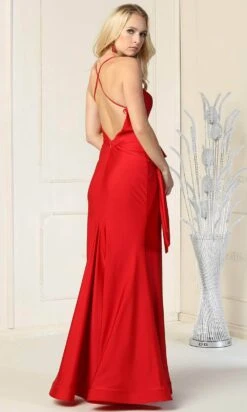 May Queen MQ1832 - V-Neck Peplum Formal Gown 20 May Queen MQ1832 - V-Neck Peplum Formal Gown -Wedding Dress Shop may queen mq1832 v neck peplum formal gown special occasion dress 29826267185235