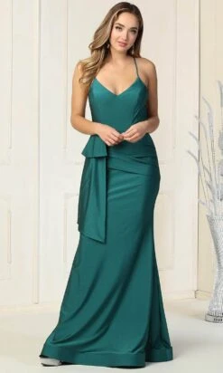 May Queen MQ1832 - V-Neck Peplum Formal Gown 15 May Queen MQ1832 - V-Neck Peplum Formal Gown -Wedding Dress Shop may queen mq1832 v neck peplum formal gown special occasion dress 29826267349075