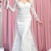 May Queen RQ7894 - Long Sleeves Bateau Neckline Wedding Dress