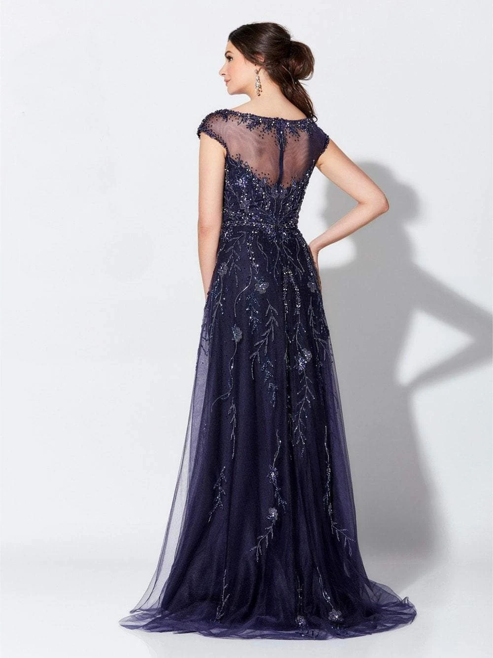 Mon Cheri - Stunning Beaded Tulle A-line Gown 119D48 2 Mon Cheri - Stunning Beaded Tulle A-line Gown 119D48 - Image 2