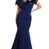 Nicole Bakti 604L - Formal Petal-Detailed Trumpet Gown