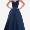 Nina Canacci - V-Neck Embroidered Lace Ballgown 2250 - 1 Pc Royal In Size 8 Available