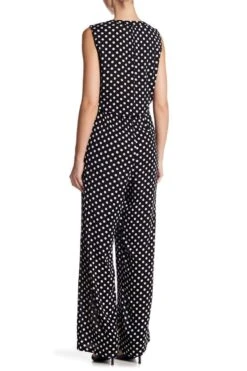 Nina Leonard - L5572A Front Placket Tie-Waist Jumpsuit -Wedding Dress Shop nina leonard l5572a front placket tie waist jumpsuit special occasion dress 5445681053753