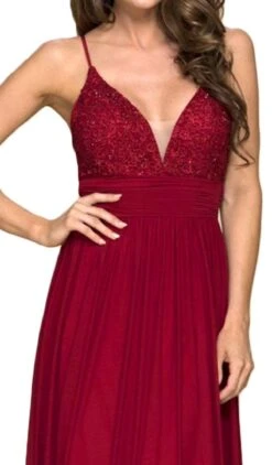 Nox Anabel - A070 Ornate Bodice Empire A-Line Gown -Wedding Dress Shop nox anabel a070 ornate bodice empire a line gown special occasion dress 5658831388729