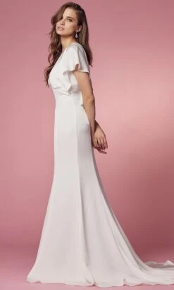 Nox Anabel Bridal JE912 - Flutter Sleeve Bridal Gown 11 Nox Anabel Bridal JE912 - Flutter Sleeve Bridal Gown -Wedding Dress Shop nox anabel bridal je912 flutter sleeve bridal gown bridal dresses 29799576207443