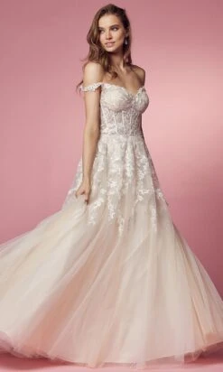 Nox Anabel Bridal JH925 - Off Shoulder Bridal Gown -Wedding Dress Shop nox anabel bridal jh925 off shoulder bridal gown bridal dresses 29799746043987