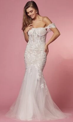 Nox Anabel Bridal JS924 - Corset Lace Bridal Gown -Wedding Dress Shop nox anabel bridal js924 corset lace bridal gown bridal dresses 29791575113811