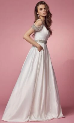 Nox Anabel Bridal R224W - Cold Shoulder Bridal Gown -Wedding Dress Shop nox anabel bridal r224w cold shoulder bridal gown bridal dresses 29799785693267