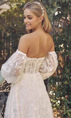 Nox Anabel K1155W - Strapless Sweetheart Glittered Gown -Wedding Dress Shop nox anabel k1155w strapless sweetheart glittered gown evening dresses 32148034158675