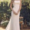 Nox Anabel - Sleeveless Pearl Accent Bridal Dress QW963