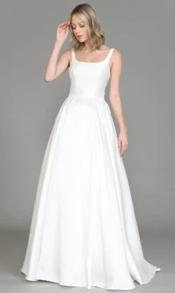 Poly USA 8528 - Square Neckline A-Line Bridal Gown -Wedding Dress Shop poly usa 8528 square neckline a line bridal gown bridal dresses 31508360855635