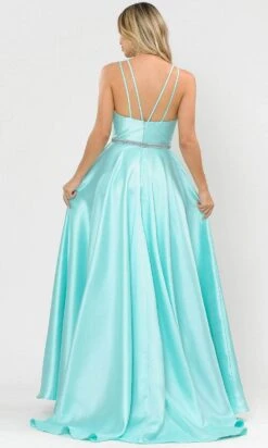 Poly USA 8690 - V-Neck Surplice Bodice Mikado Evening Gown -Wedding Dress Shop poly usa 8690 v neck surplice bodice mikado evening gown bridesmaid dresses 29919149883475