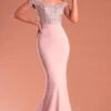 Portia And Scarlett - PS21190 Embroidered Off Shoulder Mermaid Dress