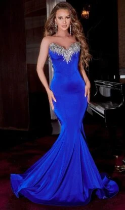 Portia And Scarlett PS23185 - Strapless Jeweled Prom Dress -Wedding Dress Shop portia and scarlett ps23185 strapless jeweled prom dress special occasion dress 0 cobalt 30638579941459