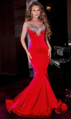 Portia And Scarlett PS23185 - Strapless Jeweled Prom Dress