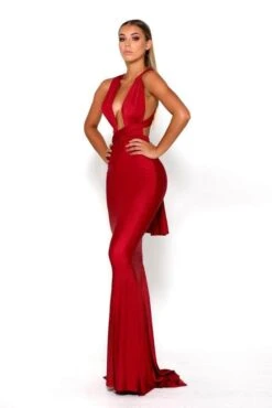 Portia And Scarlett PS6110 - Plunging Neck Sheath Formal Dress 14 Portia And Scarlett PS6110 - Plunging Neck Sheath Formal Dress -Wedding Dress Shop portia and scarlett ps6110 plunging neck sheath formal dress evening dressses 30803214958675