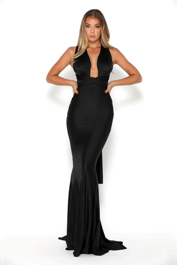 Portia And Scarlett PS6110 - Plunging Neck Sheath Formal Dress 10 Portia And Scarlett PS6110 - Plunging Neck Sheath Formal Dress - Image 10