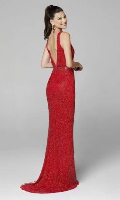 Primavera Couture - 3725 Beaded Sleeveless V-Neck Long Gown -Wedding Dress Shop primavera couture 3725 beaded sleeveless v neck long gown special occasion dress 29494886989907