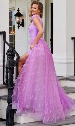 Rachel Allan 50139 - One Sleeve Sequin Romper -Wedding Dress Shop rachel allan 50139 one sleeve sequin romper special occasion dress 30774817128531