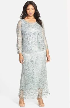 Soulmates C12016 - Beaded Hand Crochet Evening Dress -Wedding Dress Shop soulmates beaded hand crochet bolero jacket dress set clothing set 29231840690259