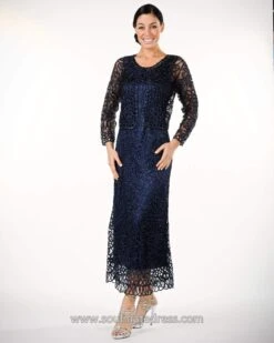 Soulmates C12016 - Beaded Hand Crochet Evening Dress -Wedding Dress Shop soulmates beaded hand crochet bolero jacket dress set clothing set 29231840985171