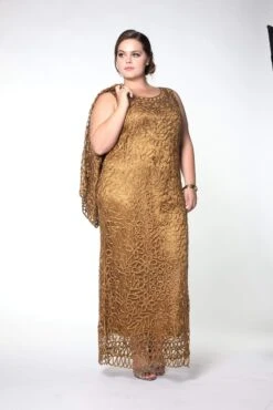 Soulmates C12016 - Beaded Hand Crochet Evening Dress -Wedding Dress Shop soulmates beaded hand crochet bolero jacket dress set clothing set 29231841116243