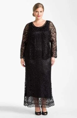 Soulmates C12016 - Beaded Hand Crochet Evening Dress -Wedding Dress Shop soulmates beaded hand crochet bolero jacket dress set clothing set 29232445522003