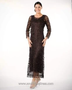 Soulmates C12016 - Beaded Hand Crochet Evening Dress -Wedding Dress Shop soulmates beaded hand crochet bolero jacket dress set clothing set 29232445685843