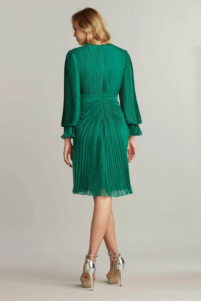 Tadashi Shoji AVO22075M - Long Sleeve Pleated Detail Formal Dress 2 Tadashi Shoji AVO22075M - Long Sleeve Pleated Detail Formal Dress - Image 2