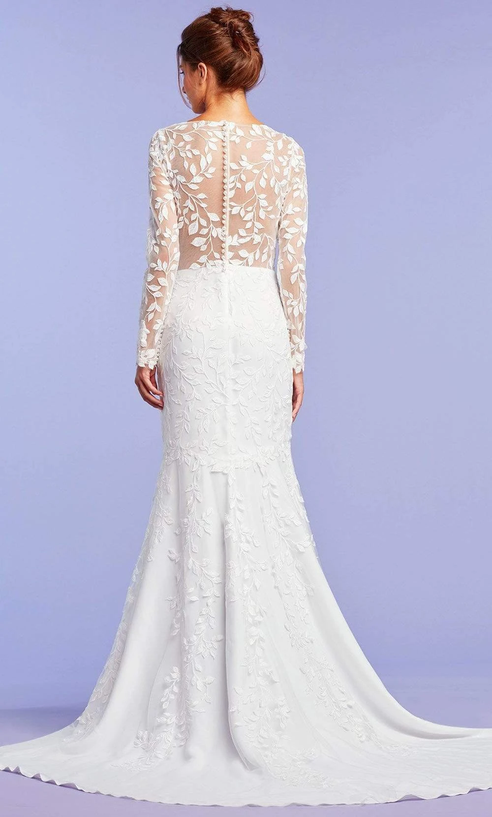 Tadashi Shoji - Holden Long-Sleeve Illusion Gown 2 Tadashi Shoji - Holden Long-Sleeve Illusion Gown - Image 2