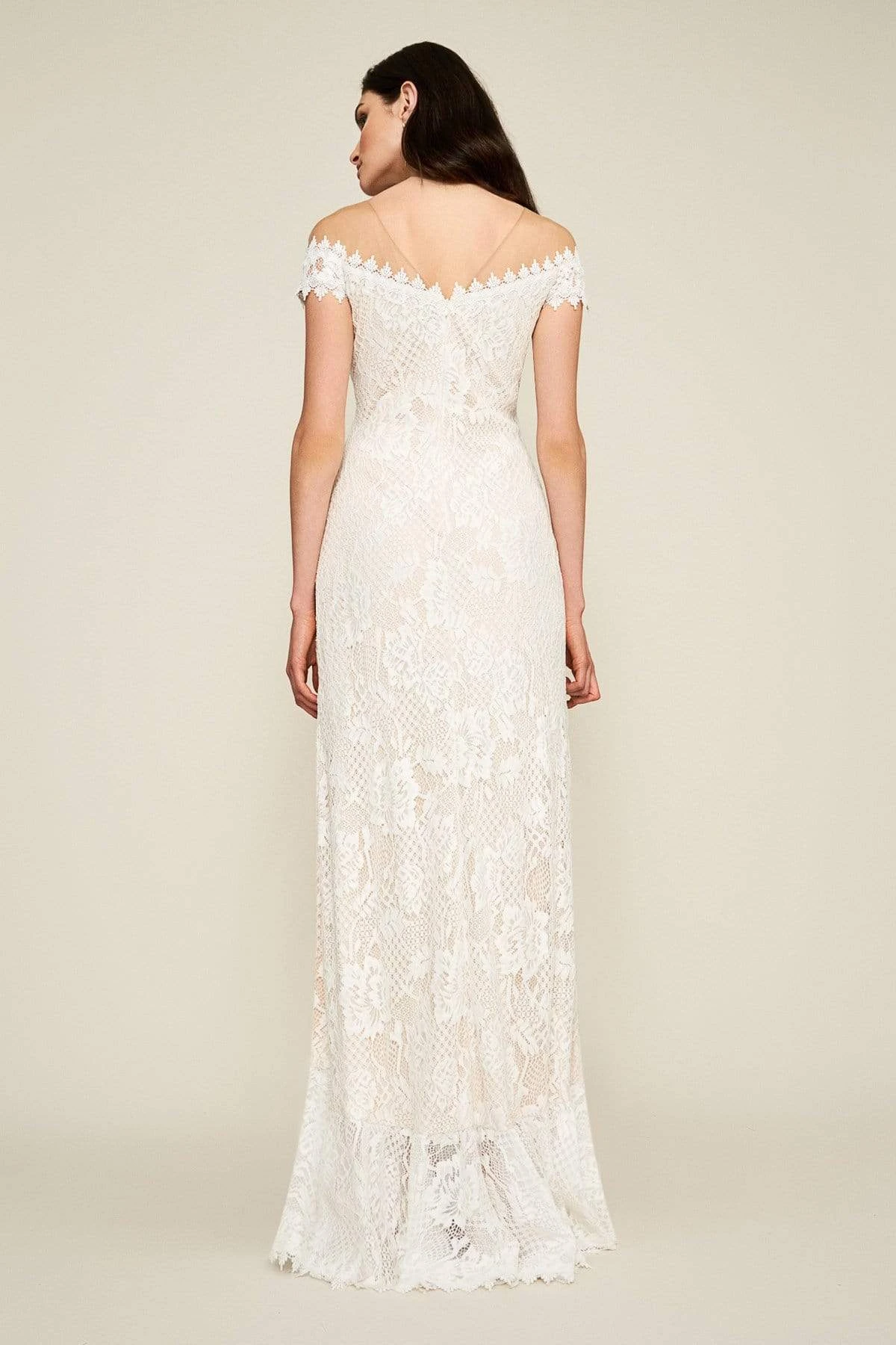 Tadashi Shoji - Lace Illusion Neck Sheath Dress 2 Tadashi Shoji - Lace Illusion Neck Sheath Dress - Image 2