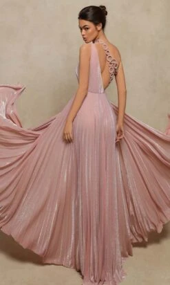 Tarik Ediz - 98063 Bangle Asymmetric Pleated Dress 5 Tarik Ediz - 98063 Bangle Asymmetric Pleated Dress -Wedding Dress Shop tarik ediz 98063 bangle asymmetric pleated dress evening dresses 29565454450771