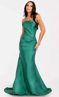 Terani Couture 231P0104 - Strapless Folded Neckline Prom Gown -Wedding Dress Shop terani couture 231p0104 strapless folded neckline prom gown special occasion dress 00 emerald 31755954978899